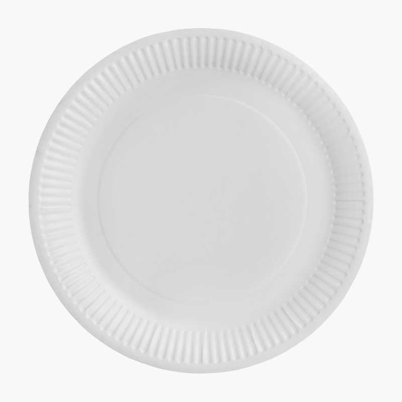 Papptallerken 22 cm, 50-pakning