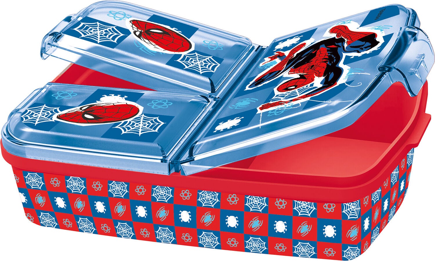 Marvel Spiderman Matboks og Flaske, Red/Blue