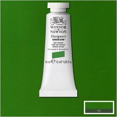 Winsor & Newton - Akvarelfarve - Gouache - Sap Green 14 ML