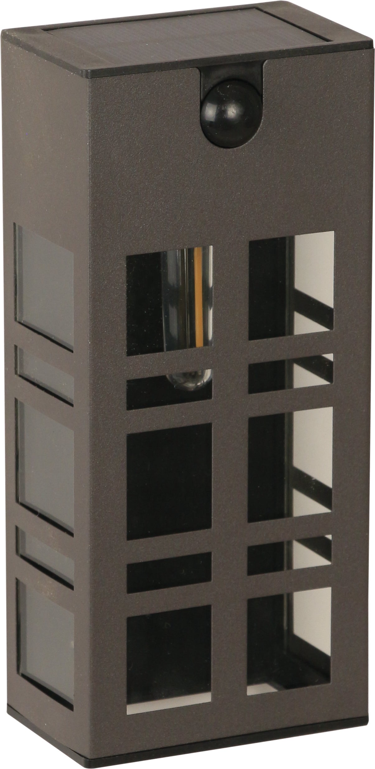 Luxform Lighting solar wandlamp Oregon zwart 8,5 x 5,5 x 18 cm