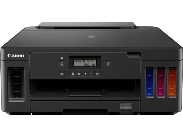 Canon PIXMA G5050 - Printer - farve - Duplex - blækprinter - kan genopfyldes - A4/Legal - op til 13 ipm (mono) / op til 6.8 ipm (farve) - kapacitet: 350 ark - USB 2.0, LAN, Wi-Fi(n)