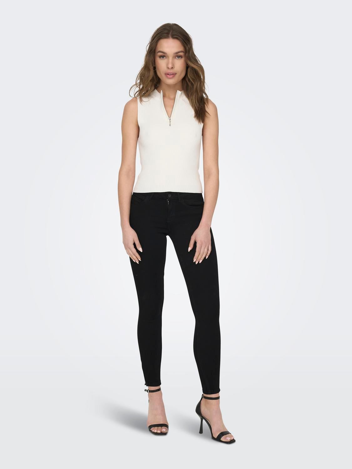 ONLKENDELL Mittlere Taille Skinny Fit Jeans Black