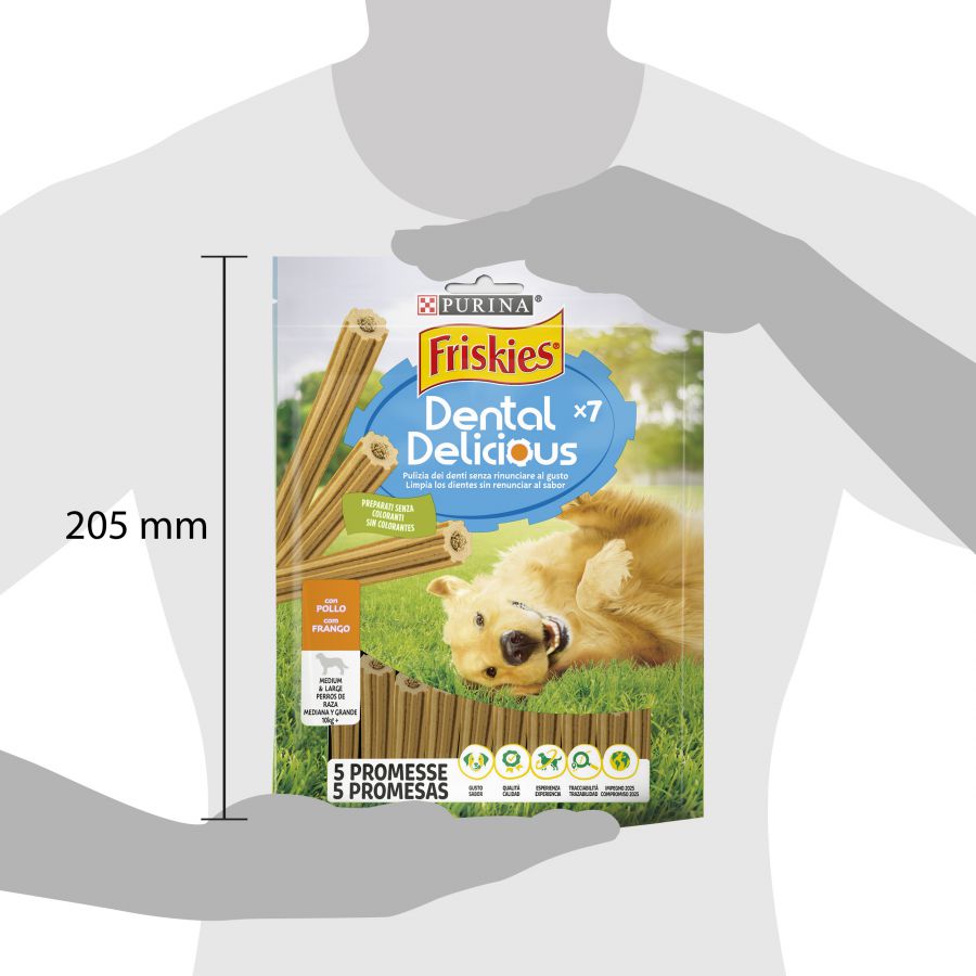 Friskies Delicioso Petisco Dental de Frango para Cães