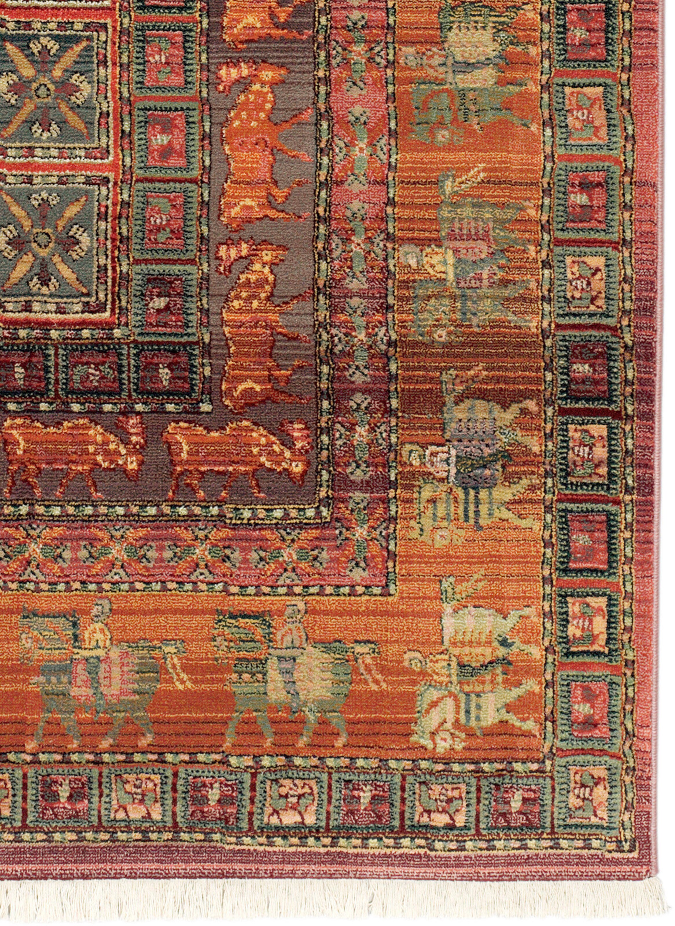 heine home Webteppich in bunt-terracotta