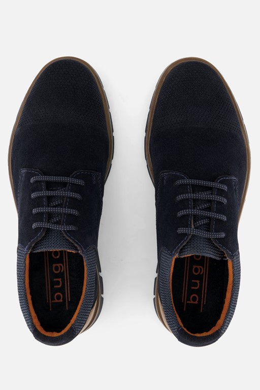 Bugatti Veterschoenen blauw Suede