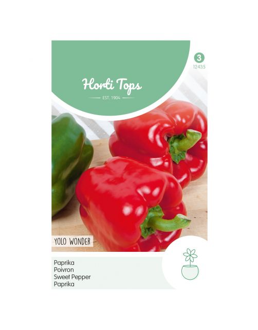 Hortitops Paprika Yolo Wonder - Groentezaden - 1.5 g