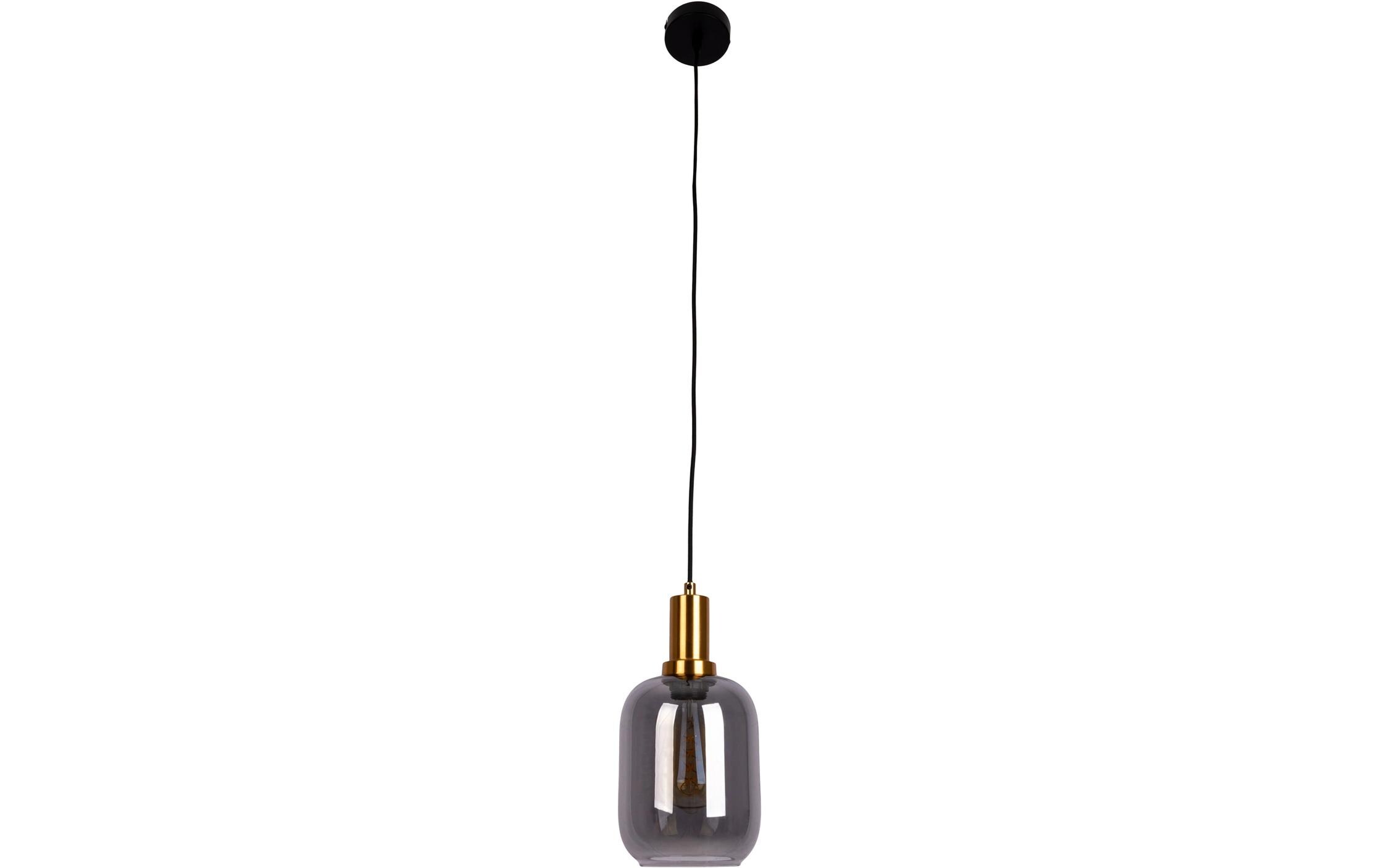 Pendelleuchte «FUMO»Eine Hängeleuchte aus Metall und Glas