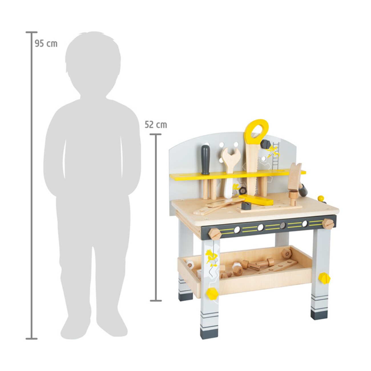Small Foot Werkbank Kompakt Miniwob 11805 Mehrfarbig Spielwerkbank