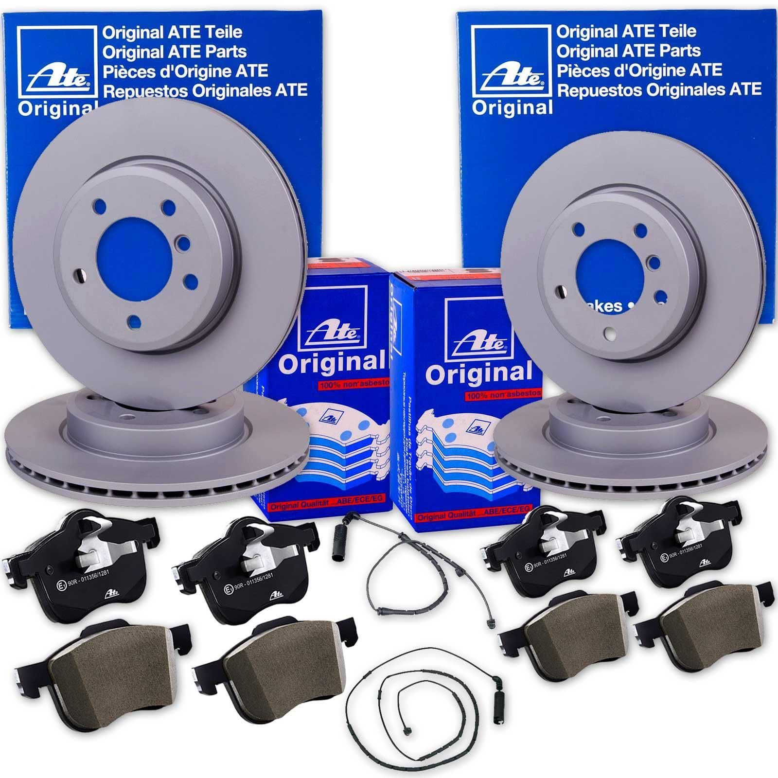 Ate Bremsscheiben + Beläge Vorne + Hinten Passend Für Bmw 3er E46