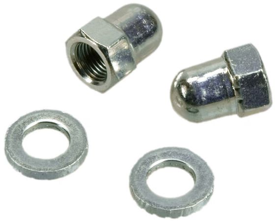 HUTMUTTER M10 x 1 für Vollachsnaben  silber