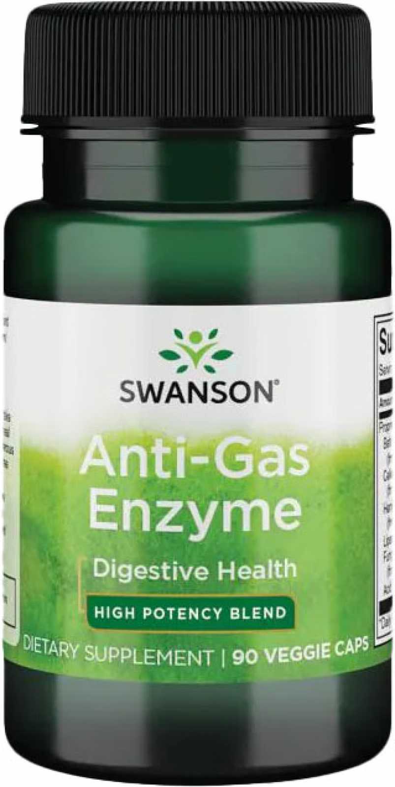 Swanson Enzima Antigases 123mg 90 cápsulas