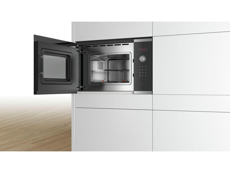 Bosch Einbaumikrowelle BEL523MS0 Schwarz/Silber 800 W Mikrowelle