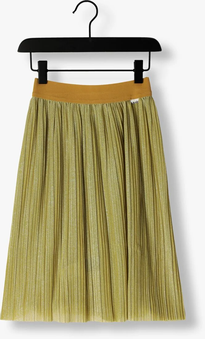 MOLO gouden molo pliss&eacute; rok bailini