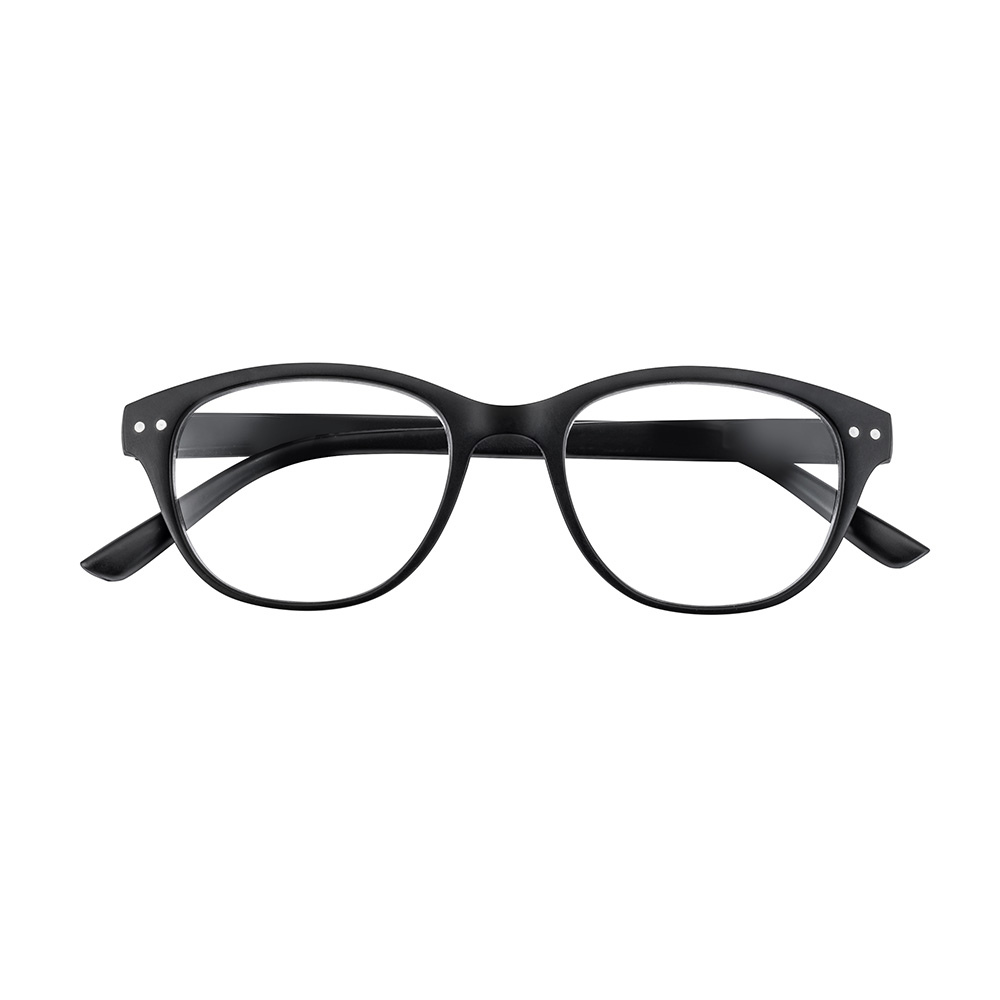 Nachhaltige Lesehilfe Lese Brille Dioptrie  3.00 Eco Kollektion mit Brillenetui Matt - Schwarz