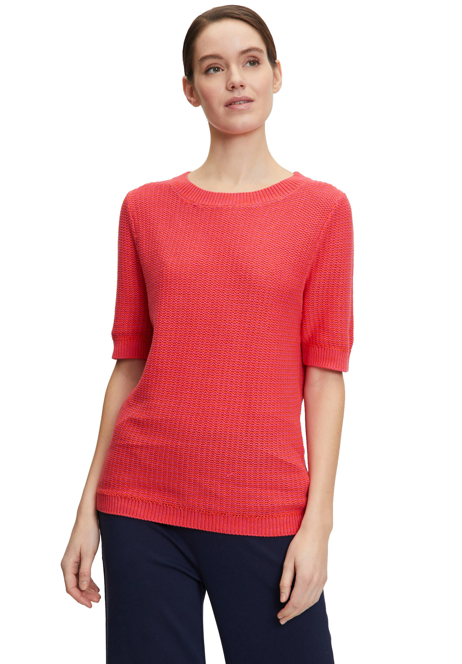 Cartoon| Damen Strickpullover mit Rundhalsausschnitt