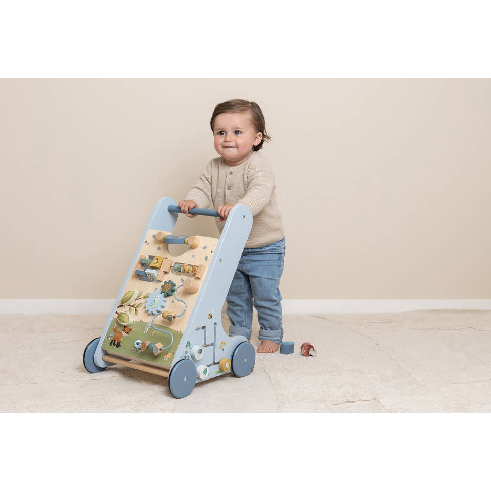 Little Dutch Forest Friend houten activiteiten loopwagen