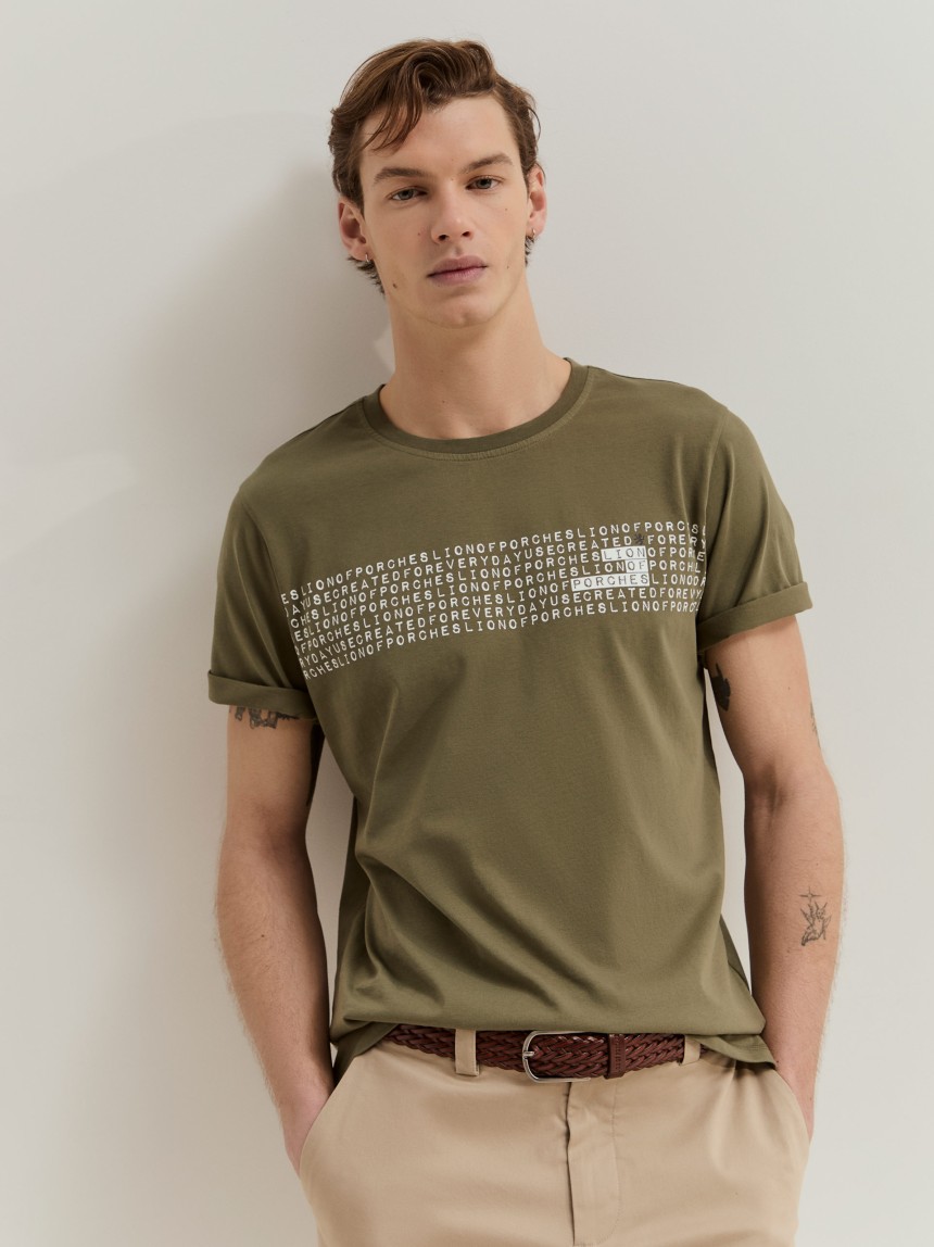 T-shirt em algodão