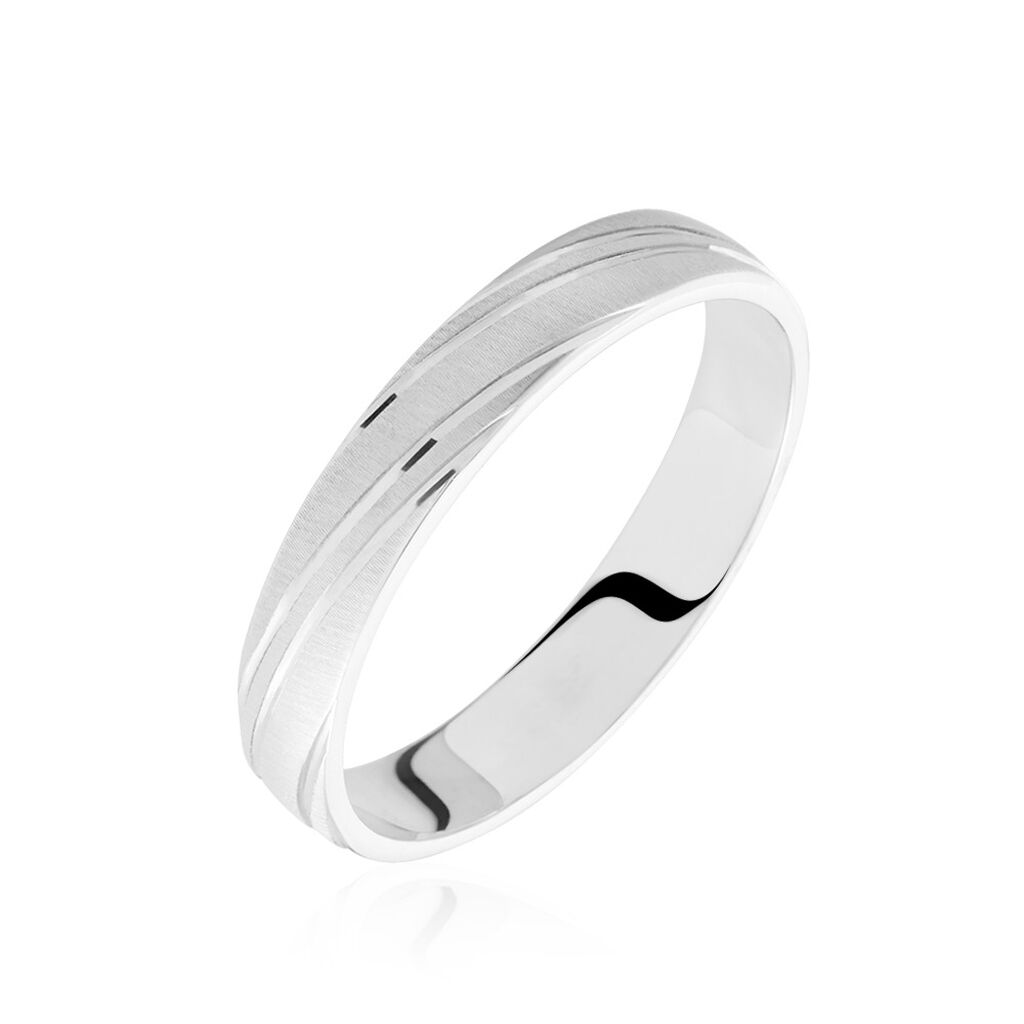 Alliance Eros Brossee Ruban Plat Or Blanc