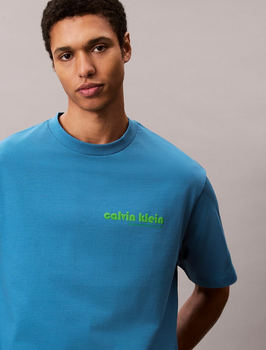 CALVIN KLEIN JEANS<br>Camiseta de manga comprida com logotipo