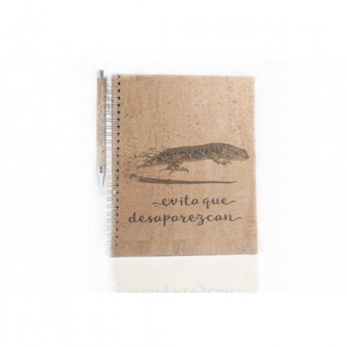 Caderno de cortiça 