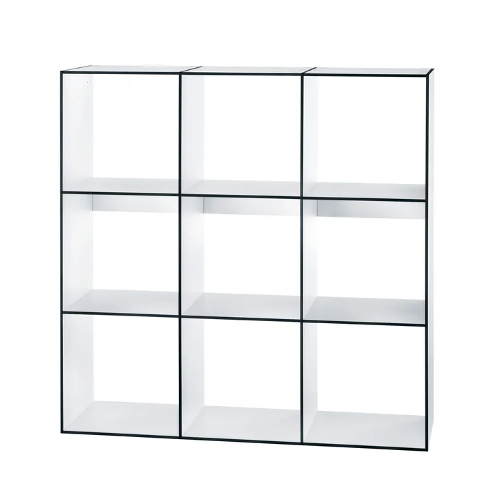 Hans Hansen - Bibliothek Modulregal HP 3x2, weiss