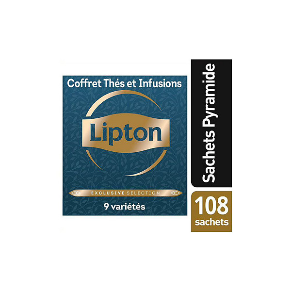 Lipton Exclusive Selection Coffret Thés et Infusions - 108 sachets pyramide