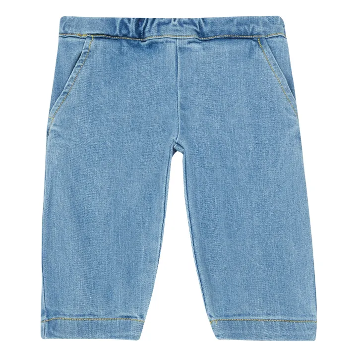 Poudre Organic Pantalon Coton Bio Pomelos | Bleu