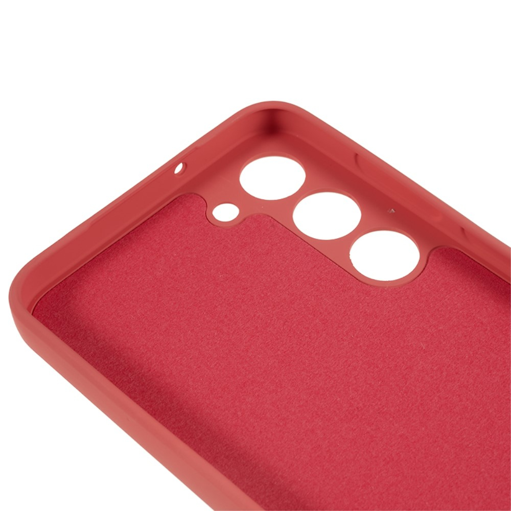 Samsung Galaxy S23 5G Gummi Case Hülle mit Kameraschutz - Korall Rot (Matt)