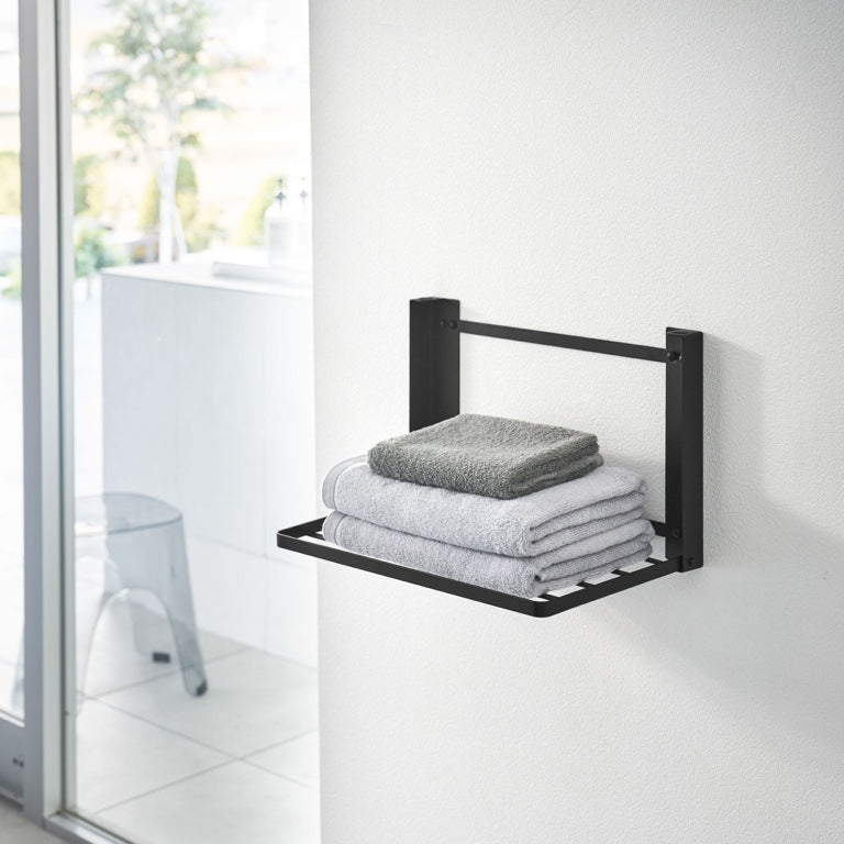 Yamazaki Opvouwbare Wandplank - Tower - Zwart