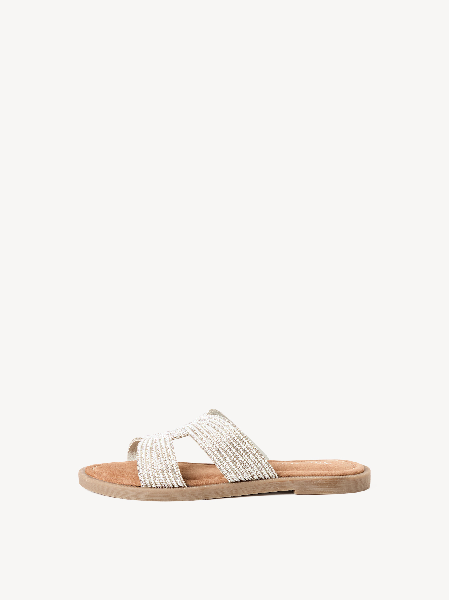 Leren Slipper - metallic
