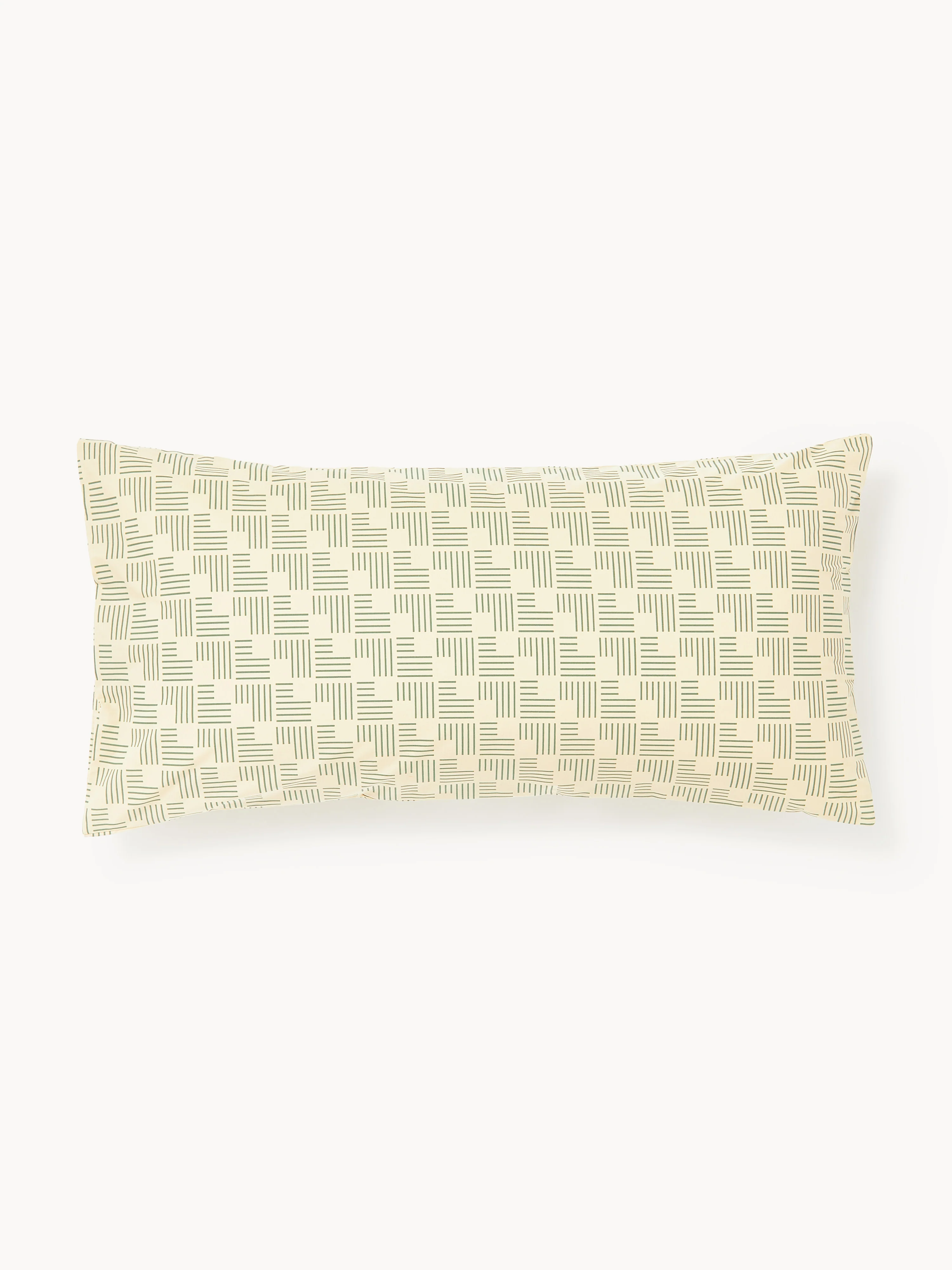 Katoenen perkal kussenhoes Inki met geometrische print
