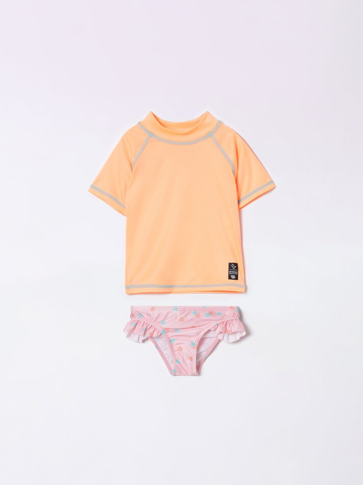 Conjunto de biquíni e top de biquíni - Laranja Queimado