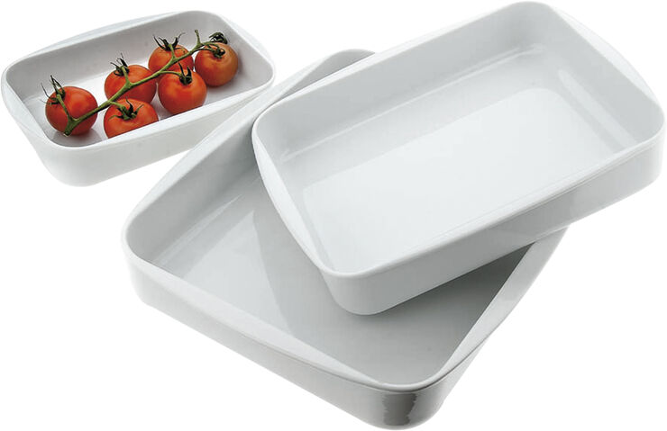 Eva Trio Legio lasagnefad 36x29x6 cm. Hvid