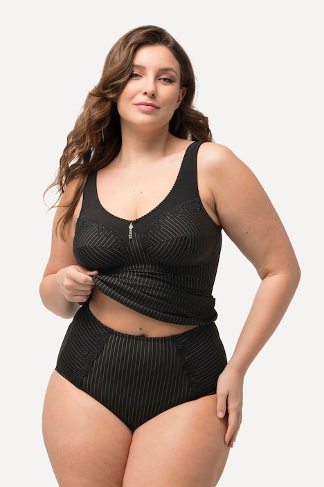 Shaping-Maxislip, Nadelstreifen, High Waist