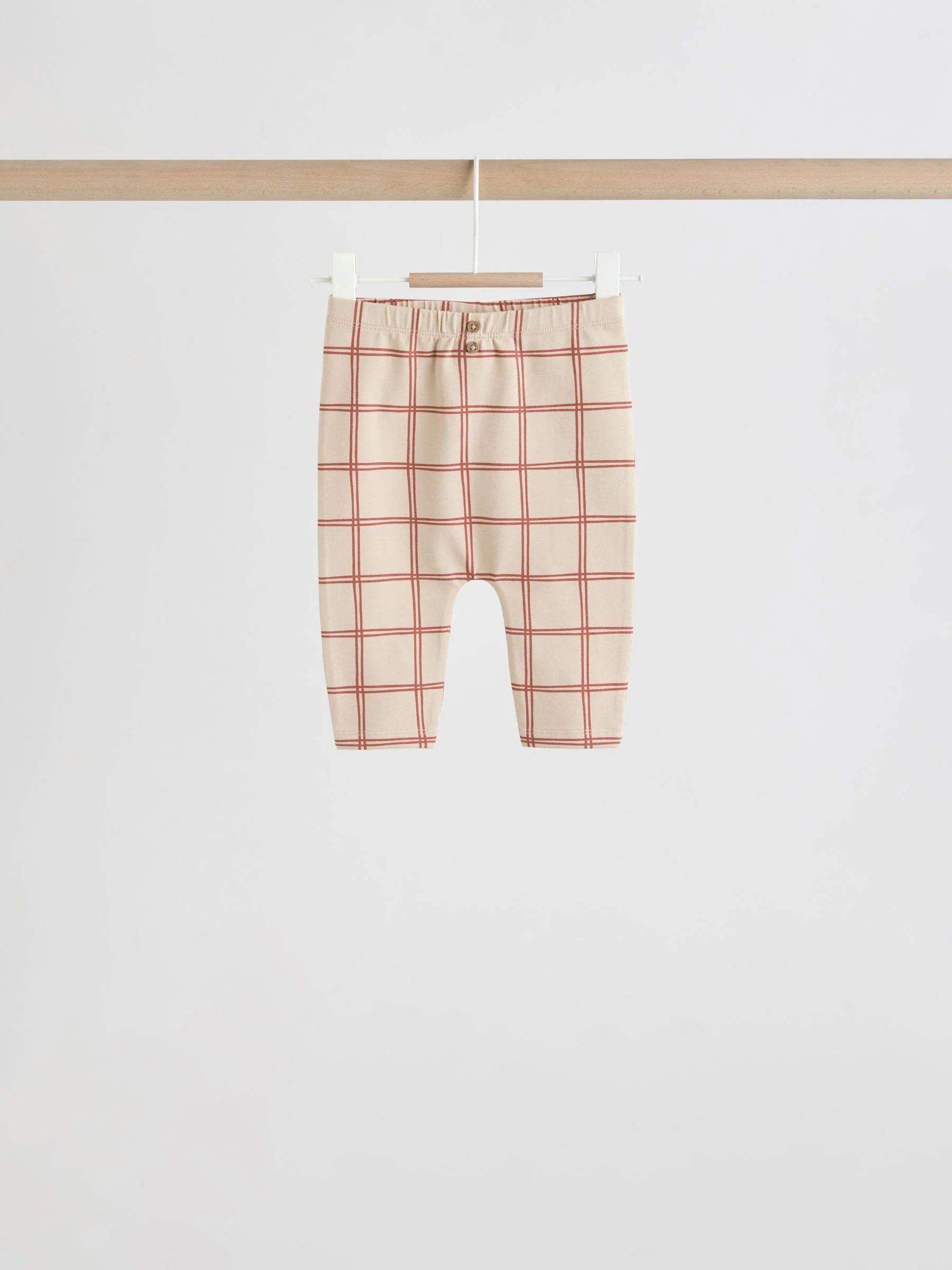Khaki/Lichtbruin Hello Bear - Tops en Leggings 6 -delige babyset (0mnd-3jr)