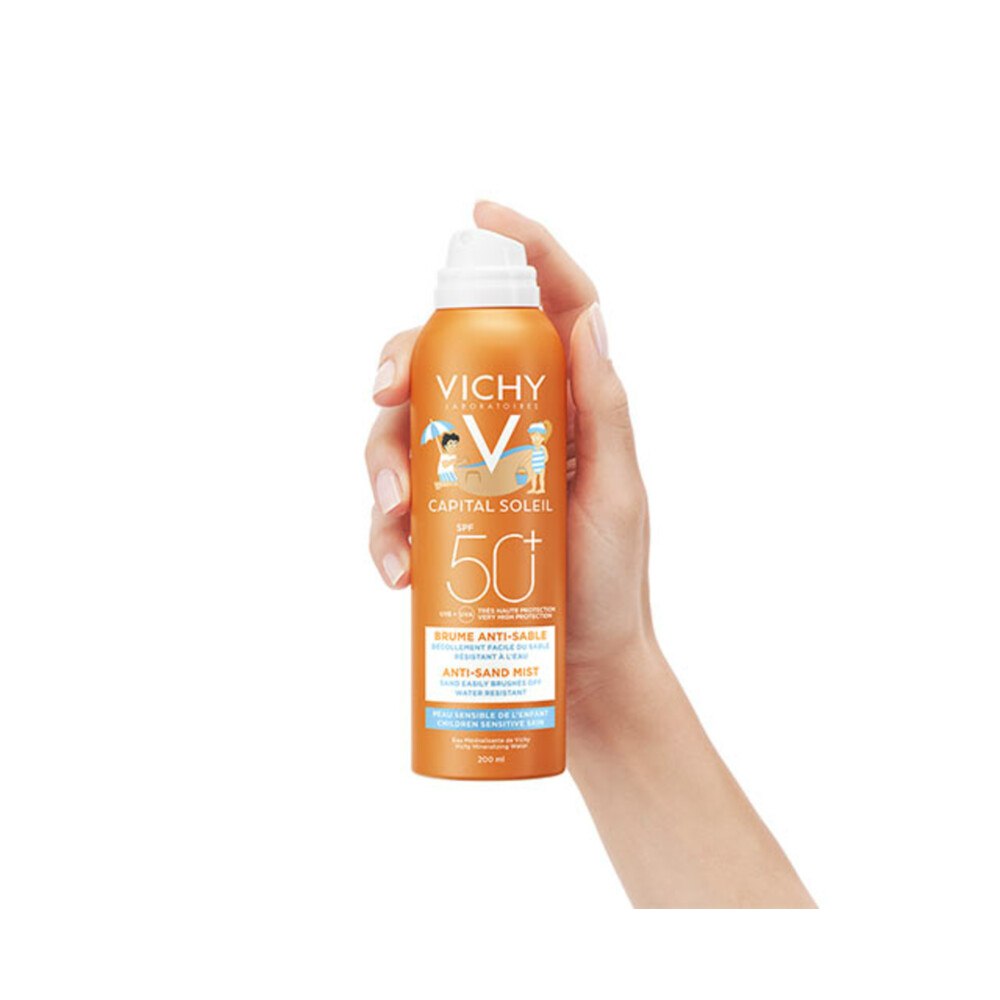 Vichy Capital Soleil Anti-Zand Mist Spray Voor Kinderen SPF 50+200 ml