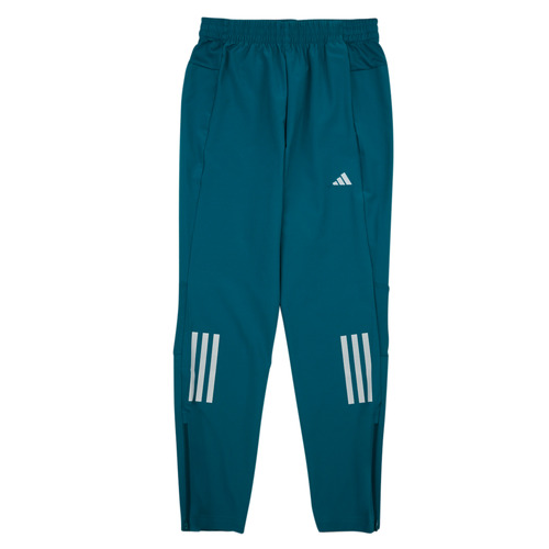 adidas Performance - RUN WV PANTS - Bleu / Argenté