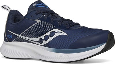Saucony Ride Kids Treningssko, Navy/Silver