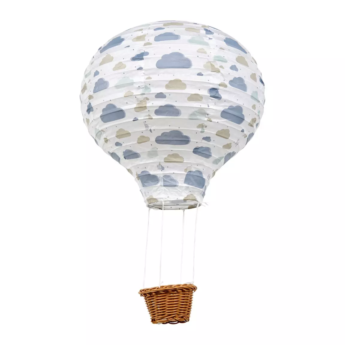 Suspension Montgolfière papier (D 30 cm) Brume Multicolore