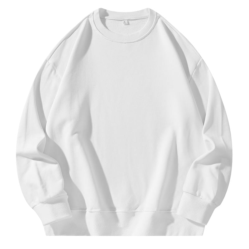 Fireon - Sweatshirt met ronde hals en effen kleur
