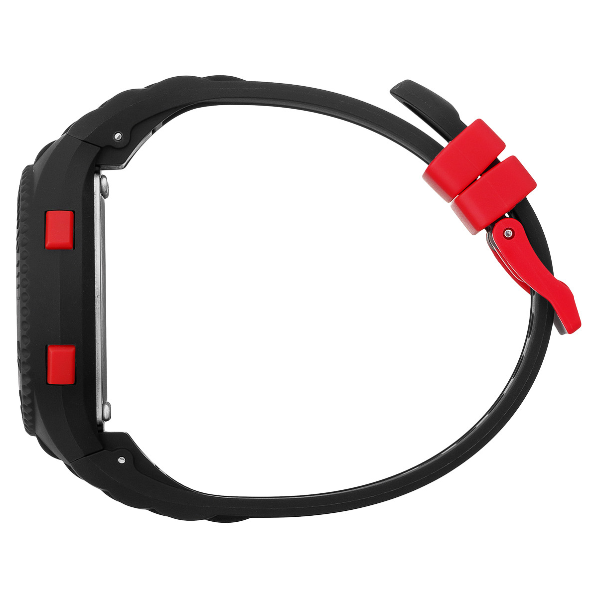 Montre ICE WATCH homme digital plastique noir bracelet caoutchouc noir