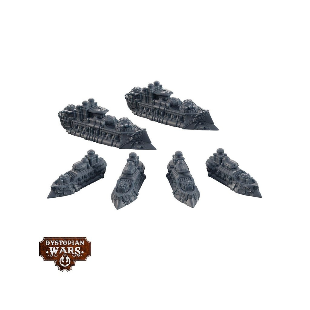 Dystopian Wars: Crown Battlefleet Set