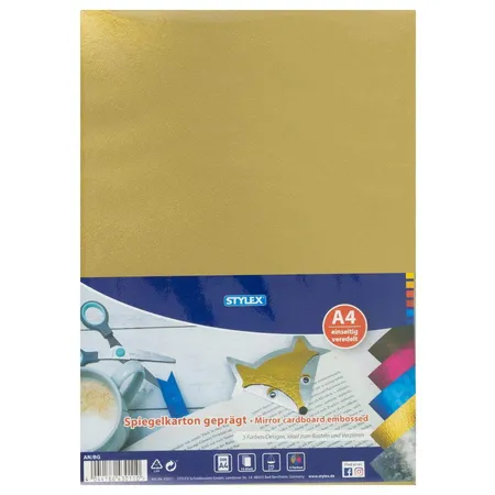 Stylex Spiegelkarton A4 5 Farben