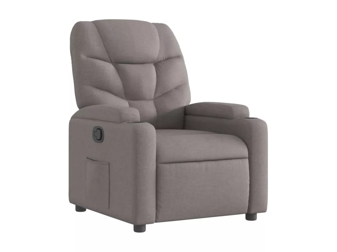 Fauteuil inclinable Taupe Tissu