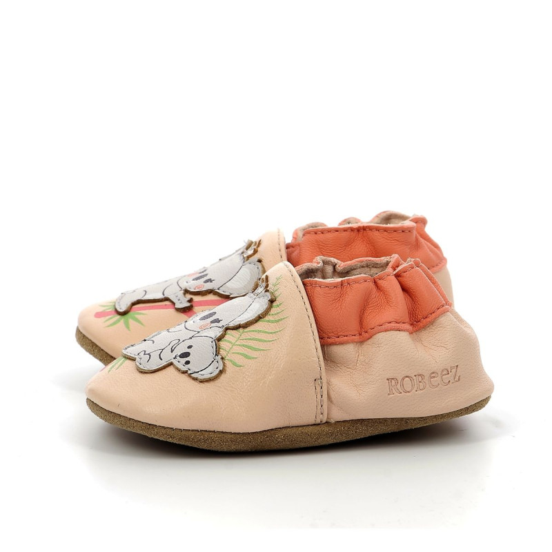 Robeez Robeez Chaussons Queen Koala Rose Clair