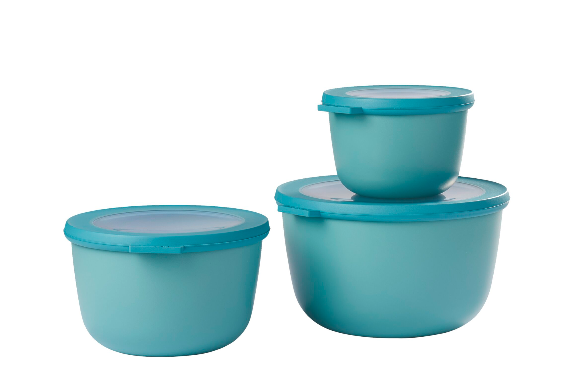 Mepal Cirqula Multischüsselset rund 3 teilig 500 / 1000 / 2000 ml nordic green