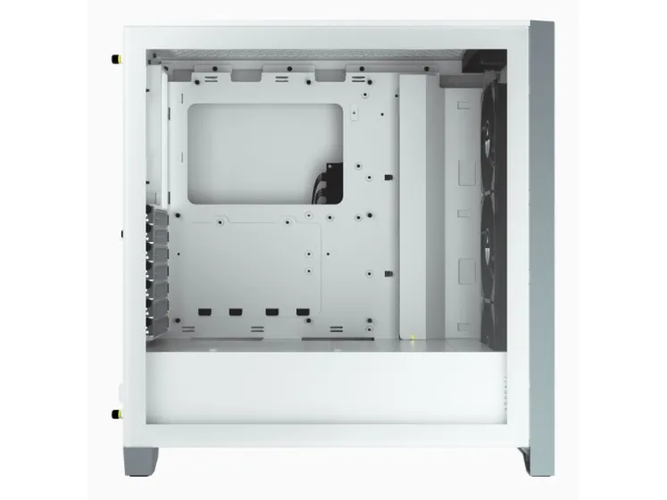 Corsair iCUE 4000X RGB – Miditower - ATX - ingen strømforsyning - Hvid - USB/Lyd