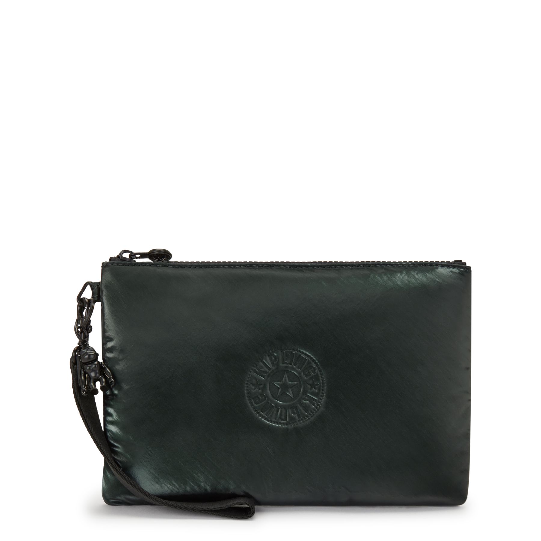FANCY Large Flat Pouch (with wristlet) - Dark Pine