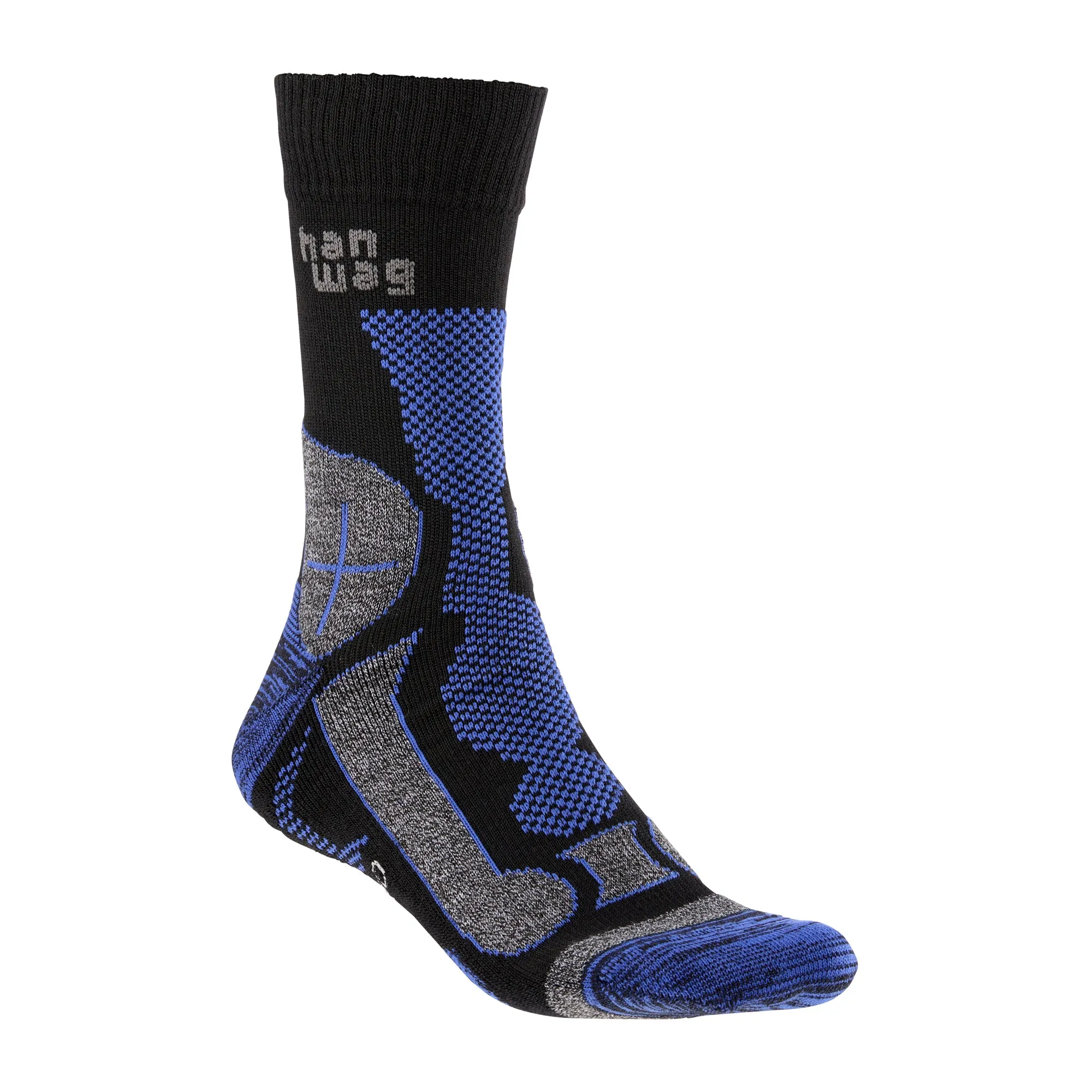 Hanwag -  Hanwag Socken Merino Trek schwarz royal blue