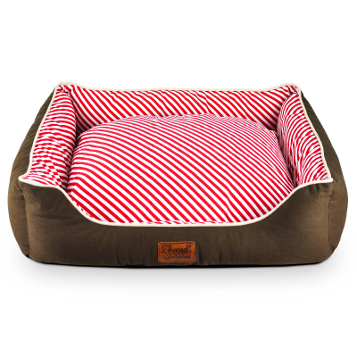 Freezack Hundebett Casadei rot/weiss S 55x45x16cm